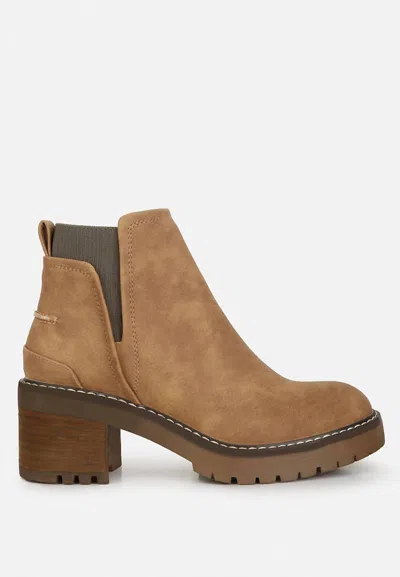 London Rag Women's Pheonix Chunky Boots In Brown In Multi