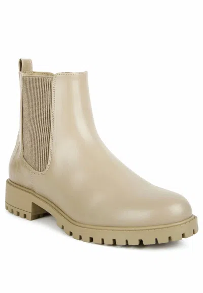 London Rag Women's Stella Chelsea Boots In Sand In Multi
