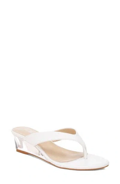 London Rag Zabila Wedge Heel Sandal In White