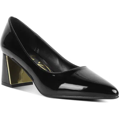 London Rag Zaila Block Heel Pump In Black