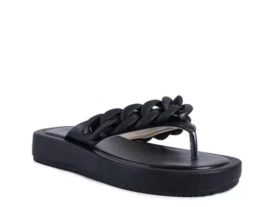 London Rag Zing Sandal In Black