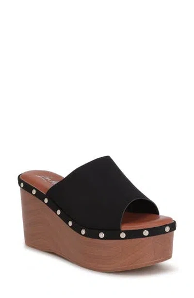 London Rag Zorya Wedge Sandal In Black