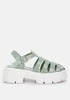 London Rag Zurie Chunky Gladiator Sandals In Green