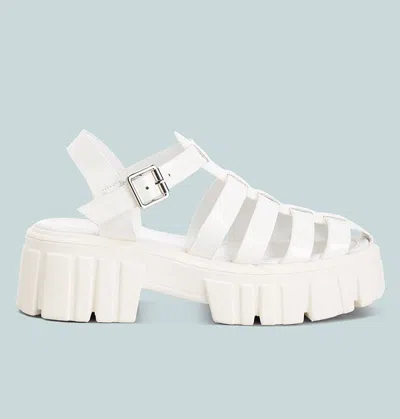 London Rag Zurie Chunky Gladiator Sandals In White