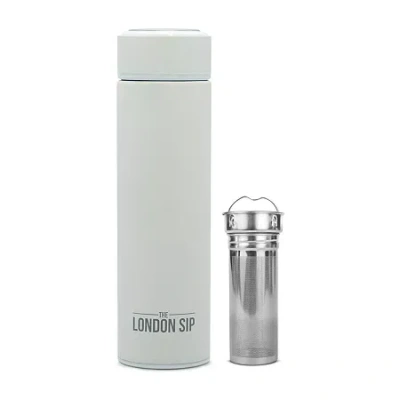 London Sip 16-oz. Water Bottle Tea Infuser In White