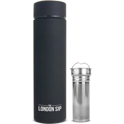 London Sip Infuser Bottle 16oz In Black