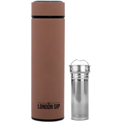 London Sip Infuser Bottle 16oz In Brown