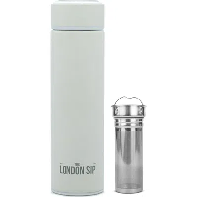 London Sip Infuser Bottle 16oz In Silver