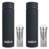 London Sip Infuser Bottle 2-pack, 16oz In Black