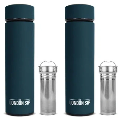 London Sip Infuser Bottle 2-pack, 16oz In Green