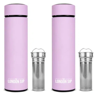 London Sip Infuser Bottle 2-pack, 16oz In Purple