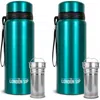 London Sip Infuser Bottle 2-pack, 25oz In Green