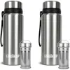 London Sip Infuser Bottle 2-pack, 25oz In Silver