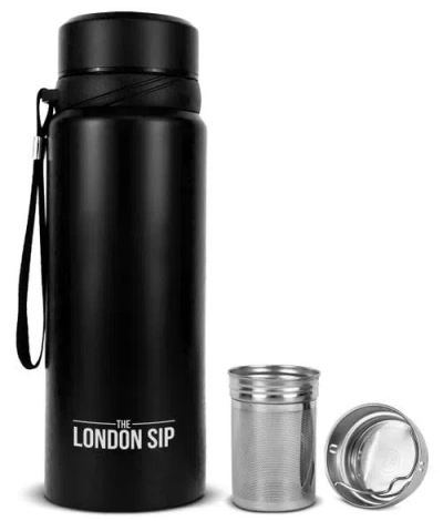 London Sip Infuser Bottle 25oz In Black