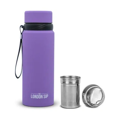 London Sip Infuser Bottle 25oz In Purple
