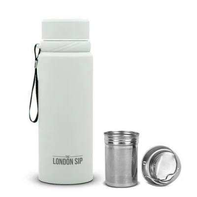 London Sip Infuser Bottle 25oz In White