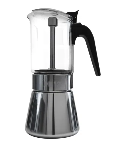 London Sip Stainless Steel 3-cup Espresso Maker In Silver