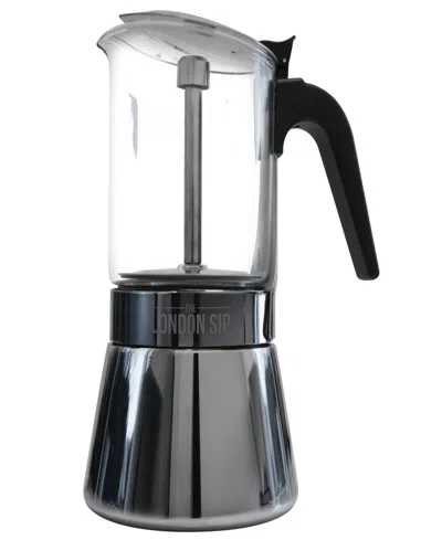 London Sip Stainless Steel 9-cup Espresso Maker In Silver