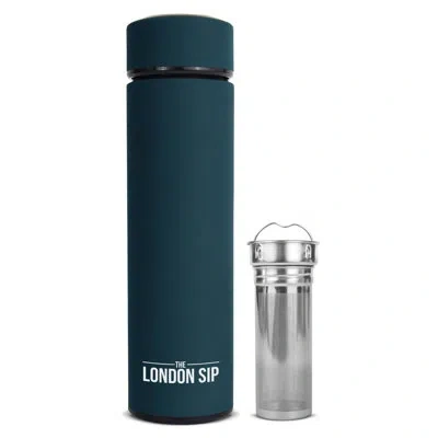 London Sip Tea Infuser Bottle 16oz In Teal