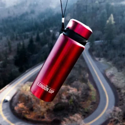 London Sip Tea Infuser Bottle 25oz In Red