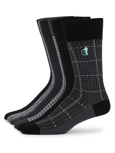 London Sock Company Men's Dash Of Class Mid-calf Socks 6-pack