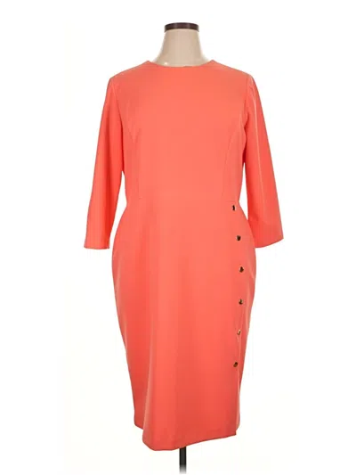 Pre-owned London Style Casual Dress In Orange