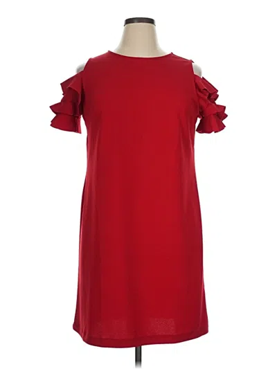 Pre-owned London Style Casual Dress In Red