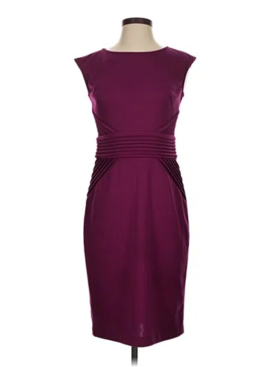 Pre-owned London Style Cocktail Dress In Burgundy
