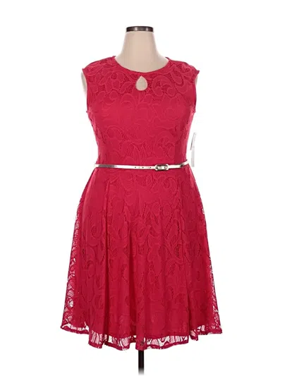 Pre-owned London Style Cocktail Dress In Red