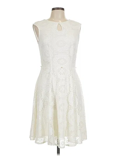 Pre-owned London Style Cocktail Dress In White