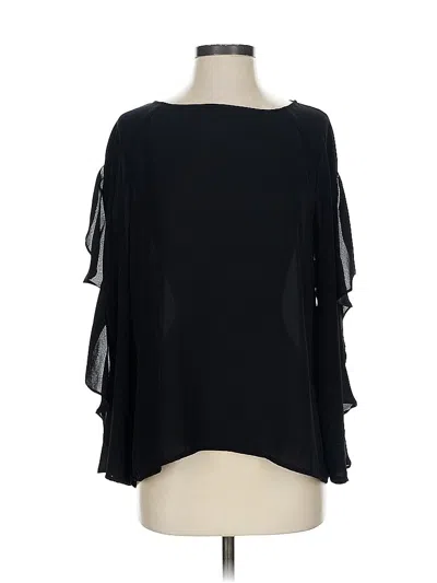 Pre-owned London Times 3/4 Sleeve Blouse In Black