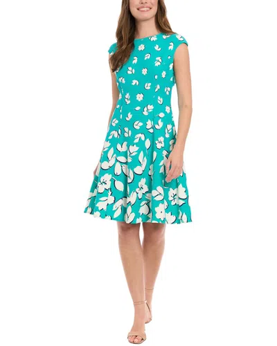 London Times A-line Dress In Blue