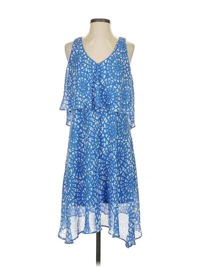 Pre-owned London Times Casual Dress In Blue