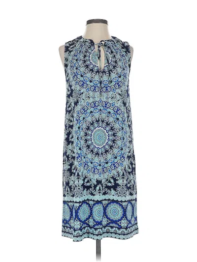 Pre-owned London Times Casual Dress In Blue