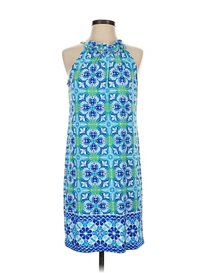 Pre-owned London Times Casual Dress In Blue