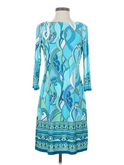 Pre-owned London Times Casual Dress In Blue