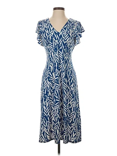 Pre-owned London Times Casual Dress In Blue