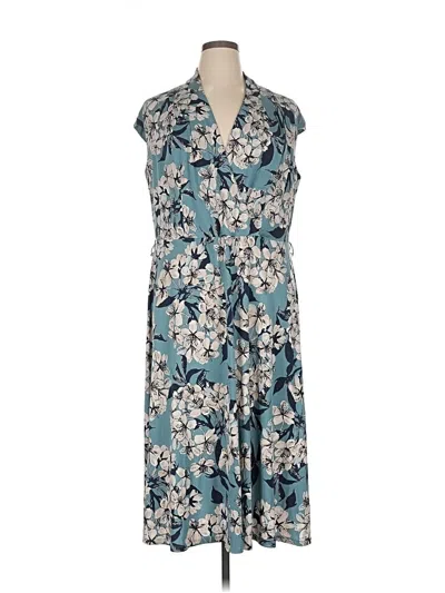 Pre-owned London Times Casual Dress In Blue