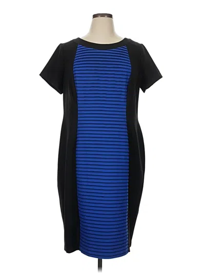 Pre-owned London Times Casual Dress In Blue