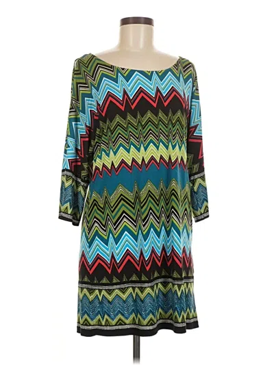 Pre-owned London Times Casual Dress In Blue