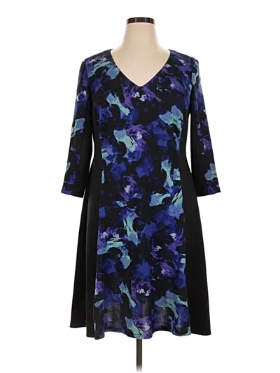 Pre-owned London Times Casual Dress In Blue
