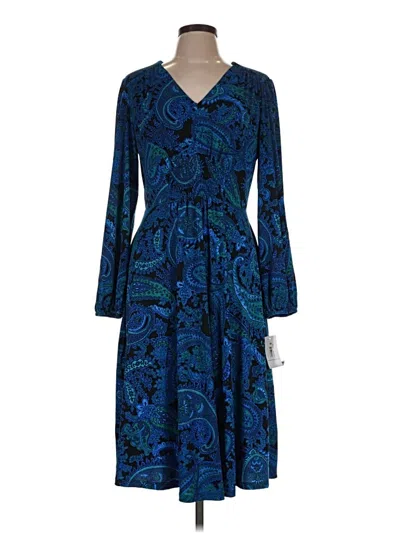 Pre-owned London Times Casual Dress In Blue