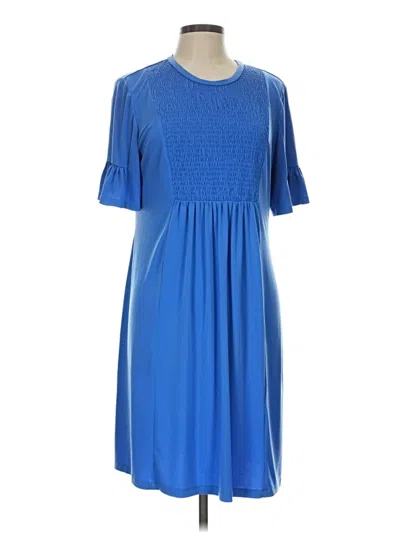 Pre-owned London Times Casual Dress In Blue