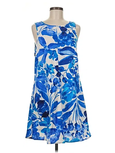 Pre-owned London Times Casual Dress In Blue