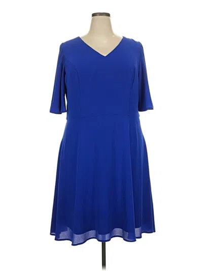 Pre-owned London Times Casual Dress In Blue