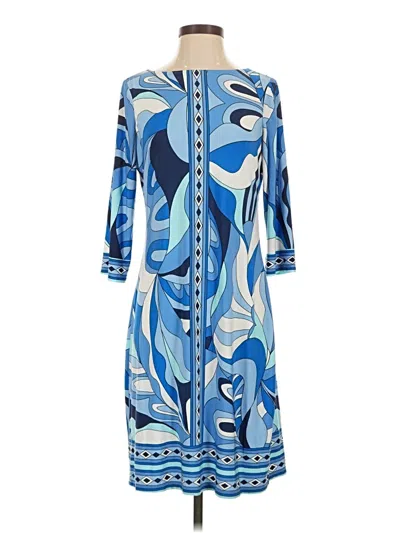 Pre-owned London Times Casual Dress In Blue