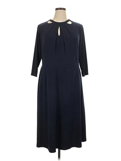 Pre-owned London Times Casual Dress In Blue