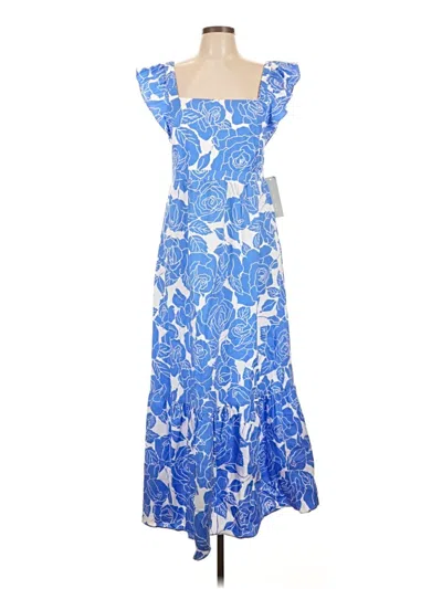 Pre-owned London Times Casual Dress In Blue