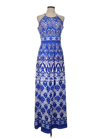 Pre-owned London Times Casual Dress In Blue