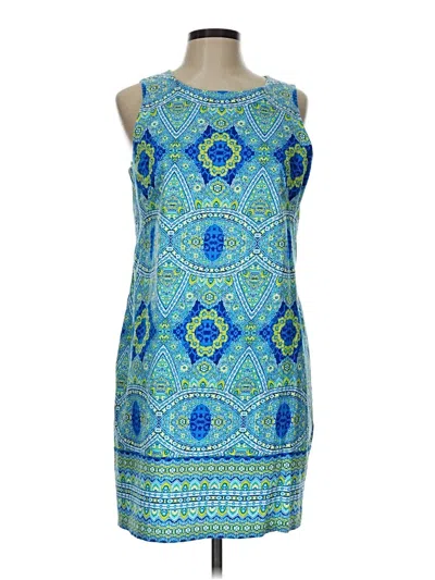 Pre-owned London Times Casual Dress In Blue